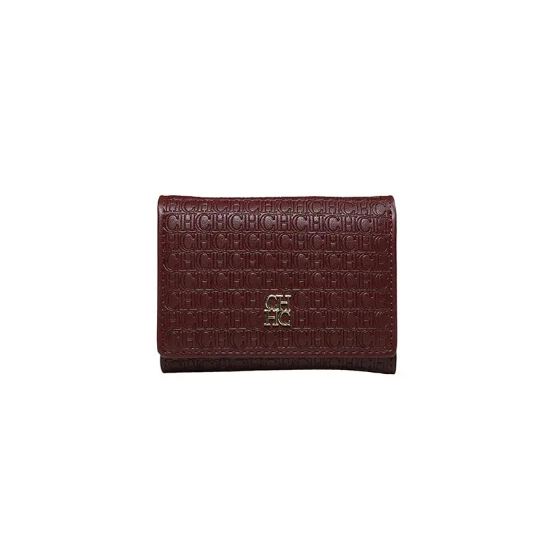 “Carolina Herrera Women’s Wallet – Stylish Minimalist Handbag in Macaron Color”
