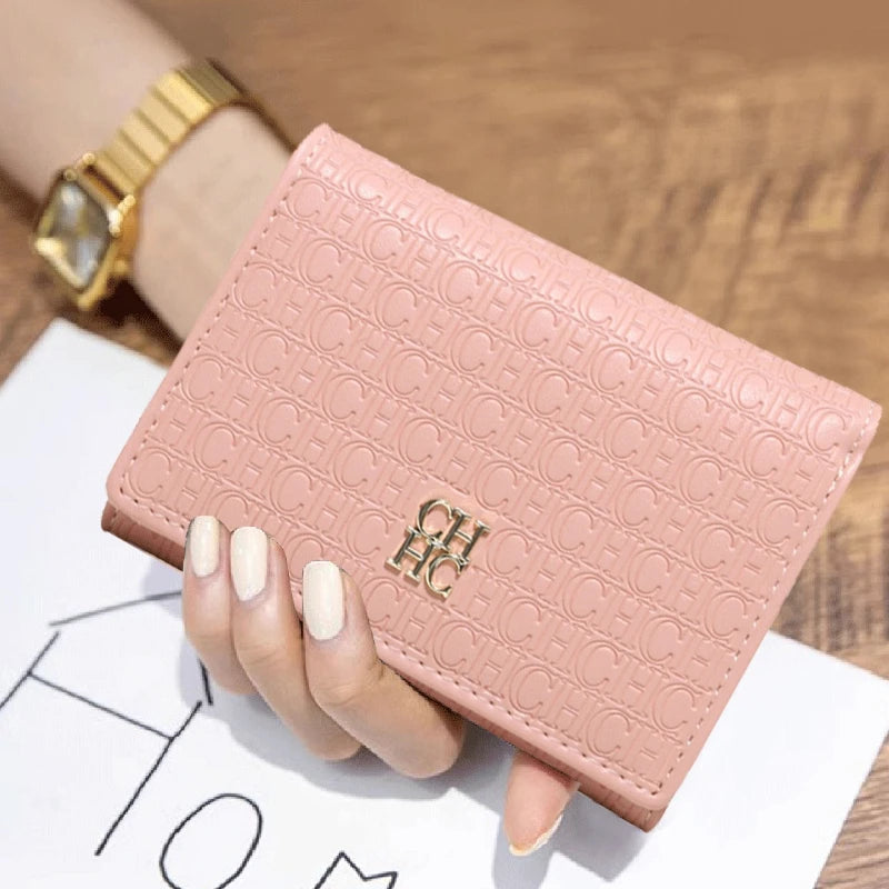 “Carolina Herrera Women’s Wallet – Stylish Minimalist Handbag in Macaron Color”