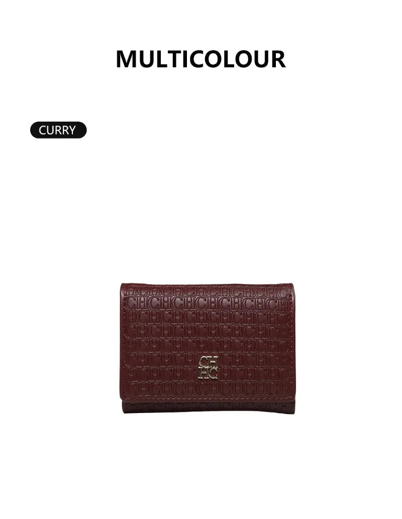 “Carolina Herrera Women’s Wallet – Stylish Minimalist Handbag in Macaron Color”