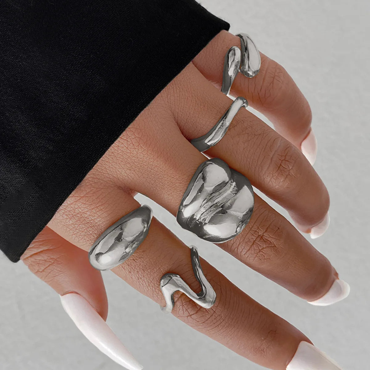 “15pcs Punk Boho Metal Rings Set – Women & Men Fashion Jewelry