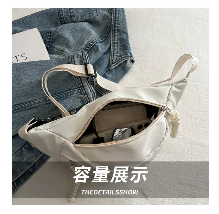 “Women’s Canvas Chest Bag – Sling Crossbody Fanny Pack, Waist Belt Bag for Running & Casual Use”