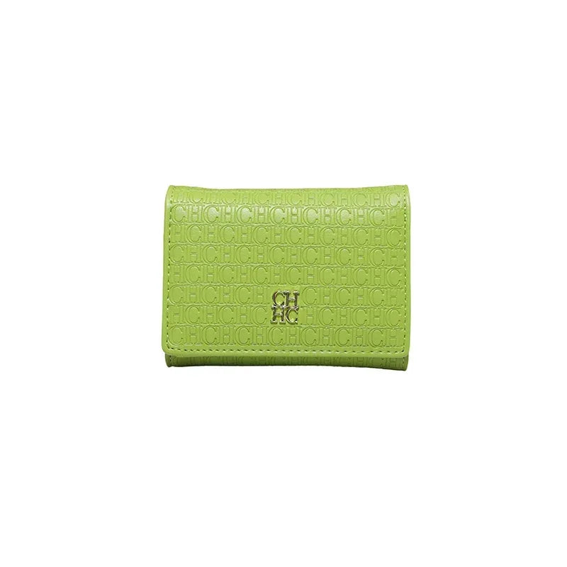“Carolina Herrera Women’s Wallet – Stylish Minimalist Handbag in Macaron Color”