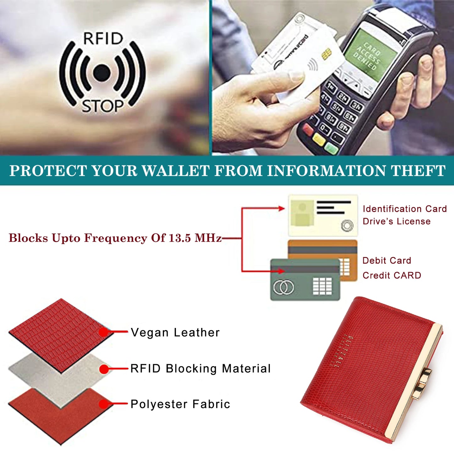 Elegant Luxury Lady Wallet Perfect Woman Purse