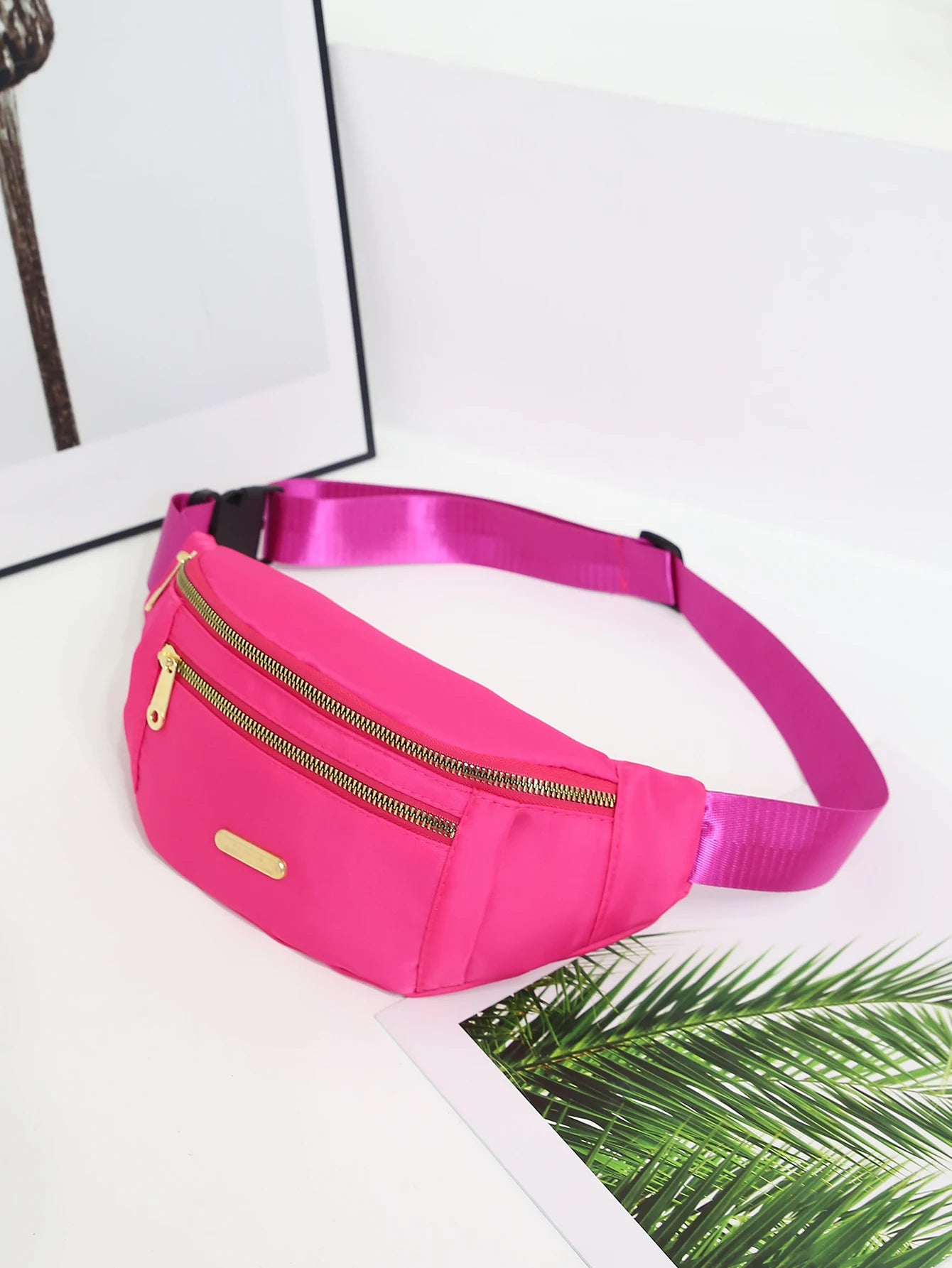 Women’s Minimalist Sports Waist Bag – Multi-Layer Crossbody Fanny Pack