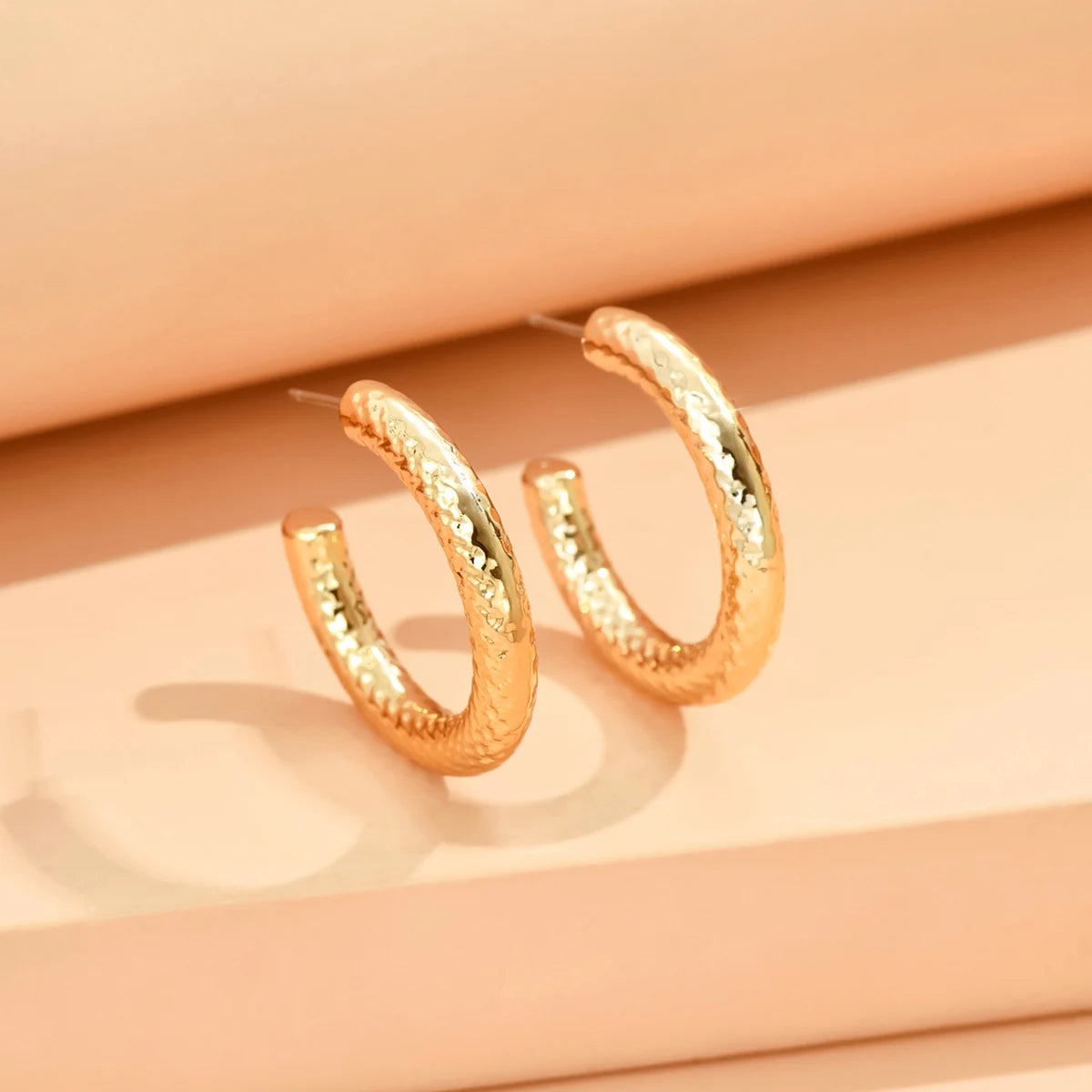 Geometric Irregular Metallic Color Earrings for Women 2024 Minimalist Style Personality Earrings Trendy Jewelry Gift